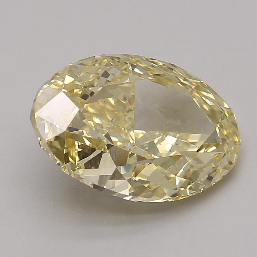 4.13 Ct. Fancy Intense Yellow Oval Lab Grown Diamond
