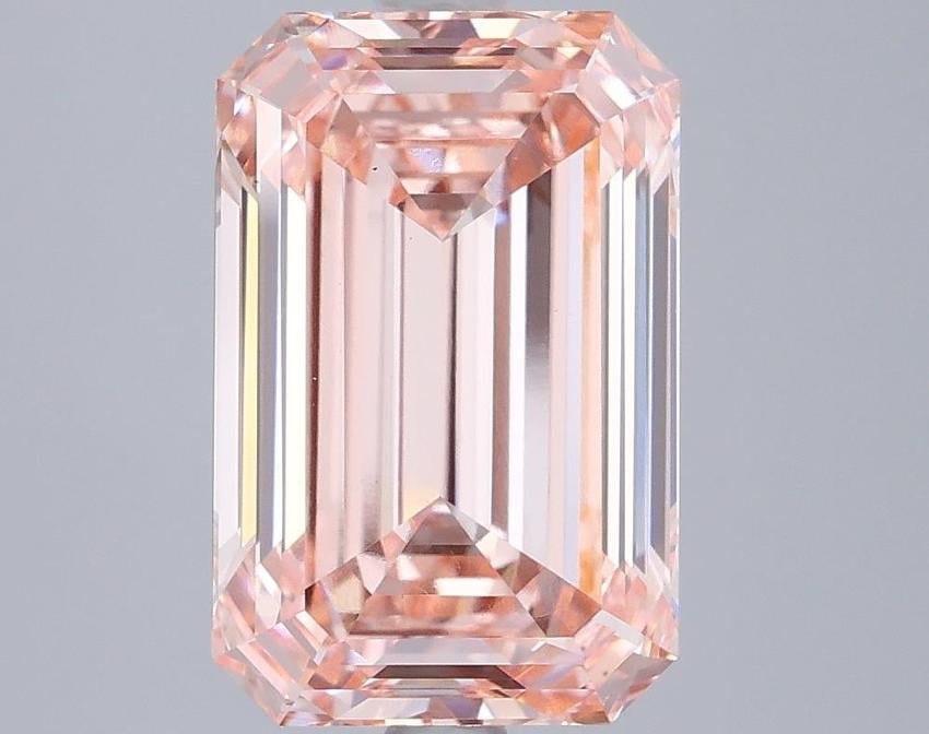 4.02 Ct. Fancy Vivid Pink Emerald Lab Grown Diamond