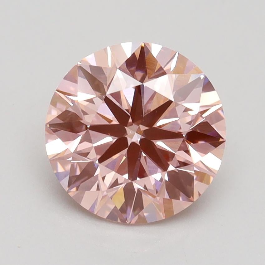 2.04 Ct. Fancy Intense Pink Round Lab Grown Diamond