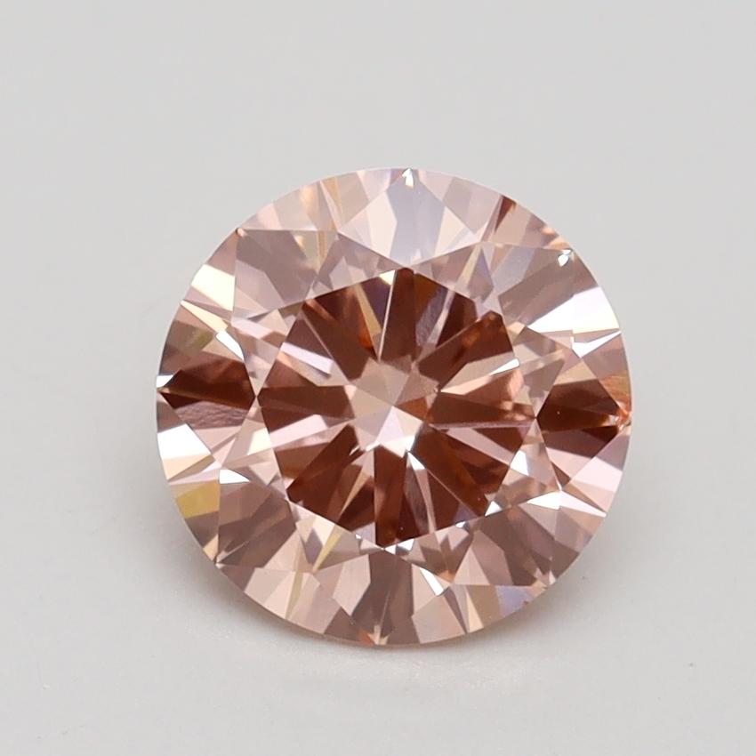 1.41 Ct. Fancy Intense Pink Round Lab Grown Diamond