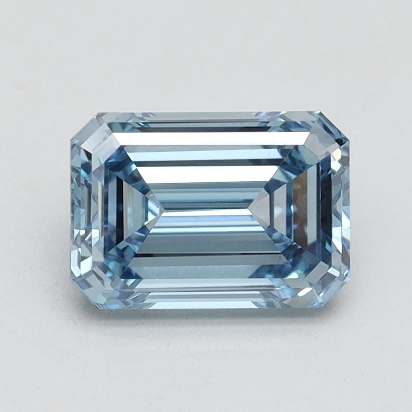 1.51 Ct. Fancy Intense Blue Emerald Lab Grown Diamond