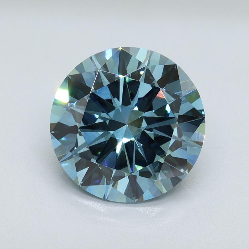 3.00 Ct. Fancy Vivid Blue Round Lab Grown Diamond