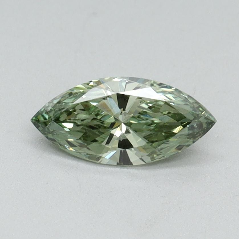 0.35 Ct. Fancy Vivid Green Marquise Lab Grown Diamond
