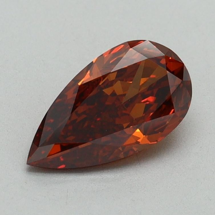 0.93 Ct. Fancy Orange Pear Lab Grown Diamond