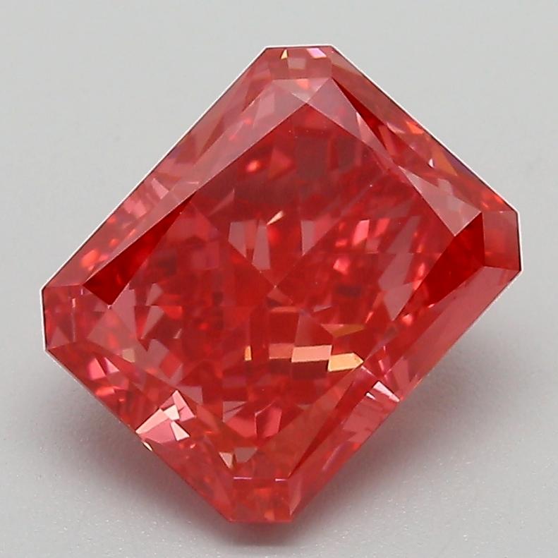 2.68 Ct. Fancy Vivid  Pink Radiant Lab Grown Diamond