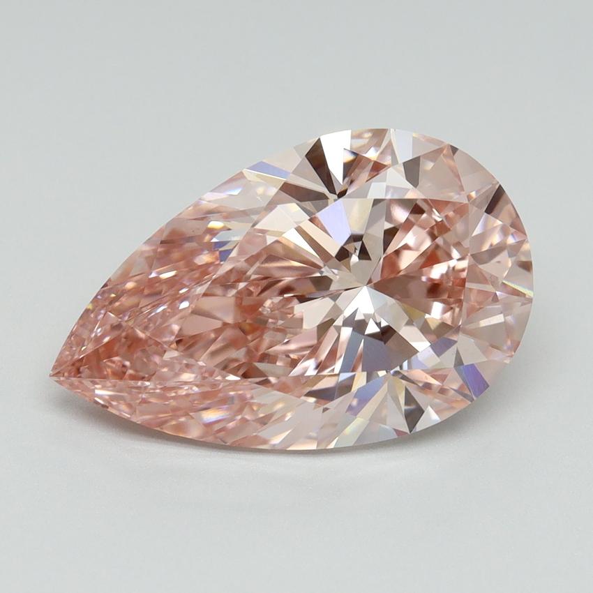 5.20 Ct. Fancy Intense Pink Pear Lab Grown Diamond