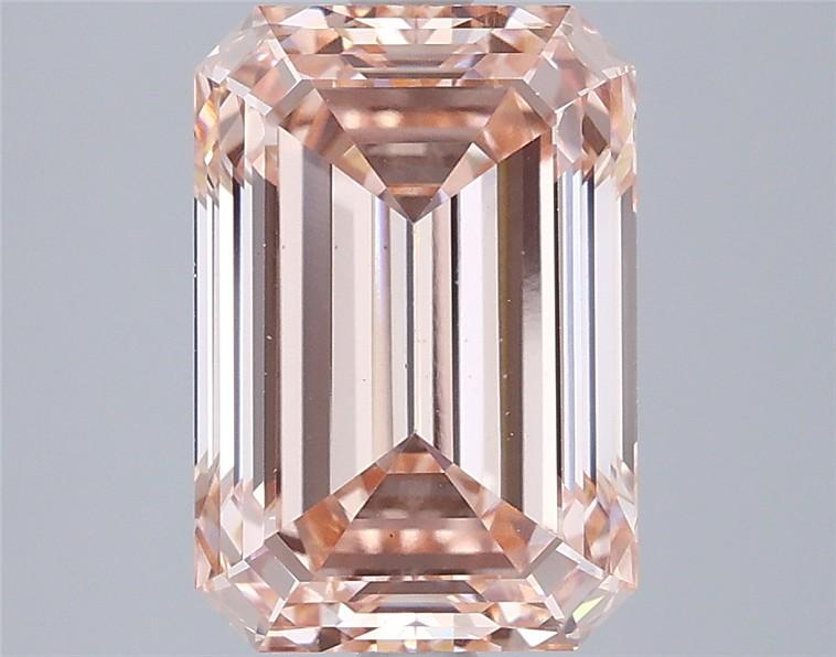 3.92 Ct. Fancy Intense  Pink Emerald Lab Grown Diamond