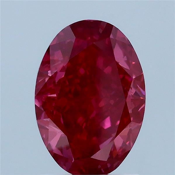 2.06 Ct. Fancy Vivid Pink Oval Lab Grown Diamond