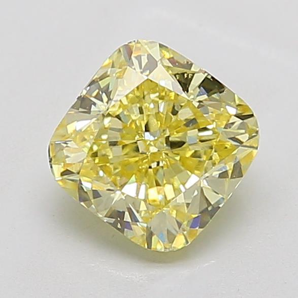 1.81 Ct. Fancy Intense Yellow Cushion Lab Grown Diamond
