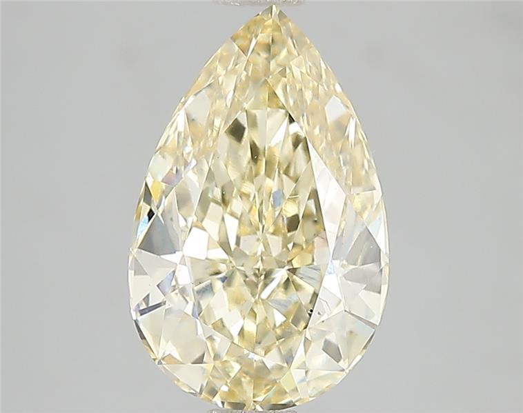 3.01 Ct. Fancy Intense Yellow Pear Lab Grown Diamond