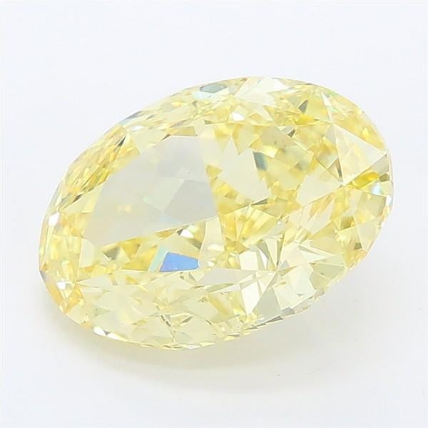 2.79 Ct. Fancy Vivid Yellow Oval Lab Grown Diamond