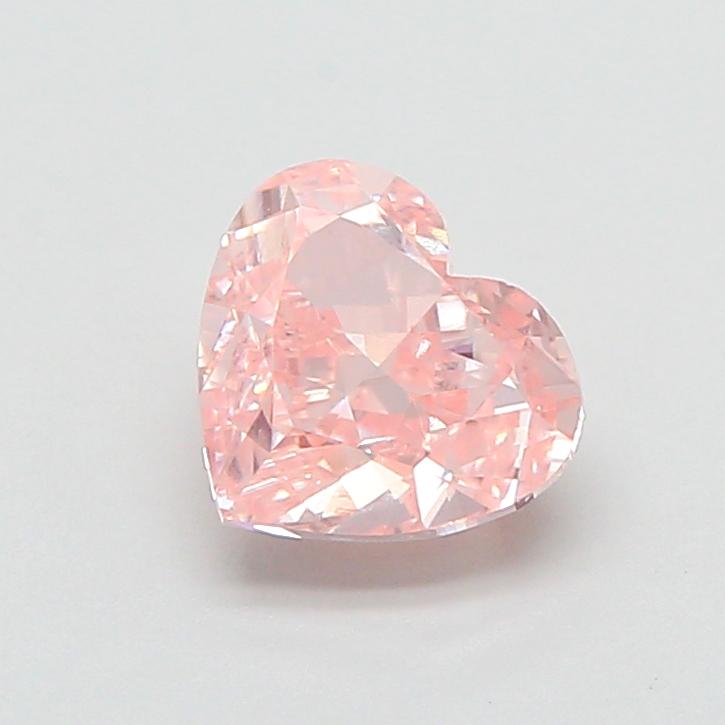 1.52 Ct. Fancy Intense  Pink Heart Lab Grown Diamond