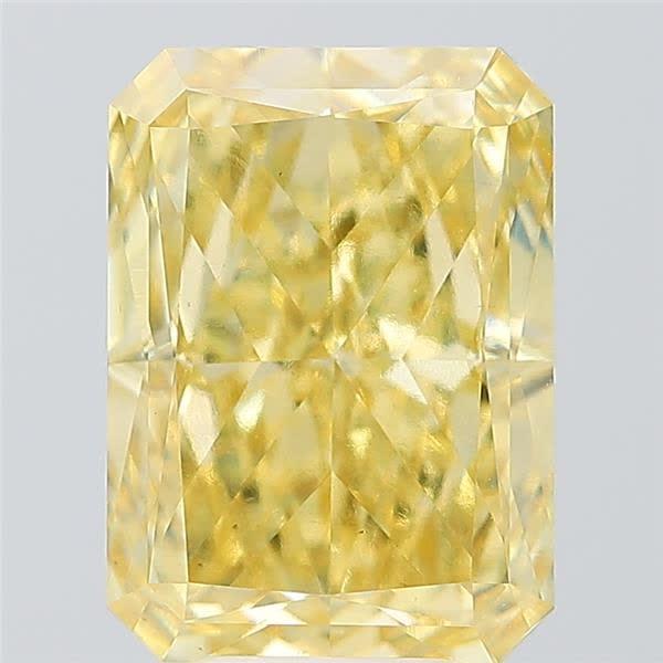 6.10 Ct. Fancy Intense Yellow Radiant Lab Grown Diamond