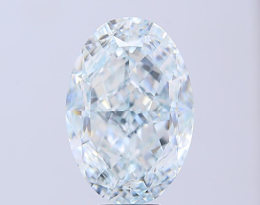 10.09 Ct. Fancy Green Oval Lab Grown Diamond