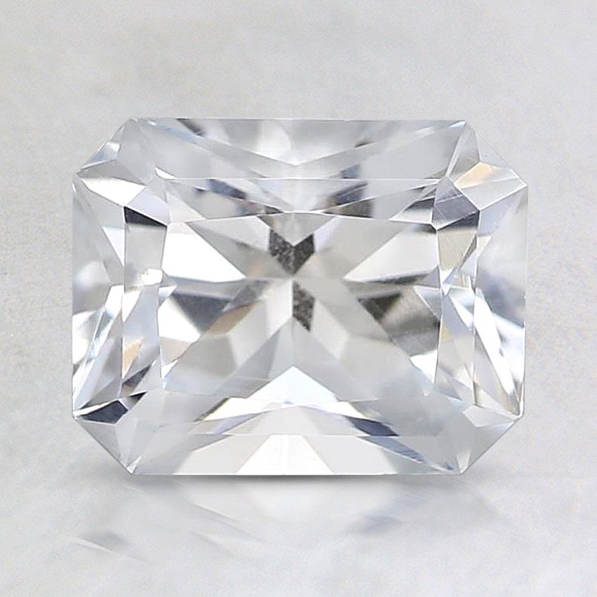 7.7x6mm White Radiant Sapphire