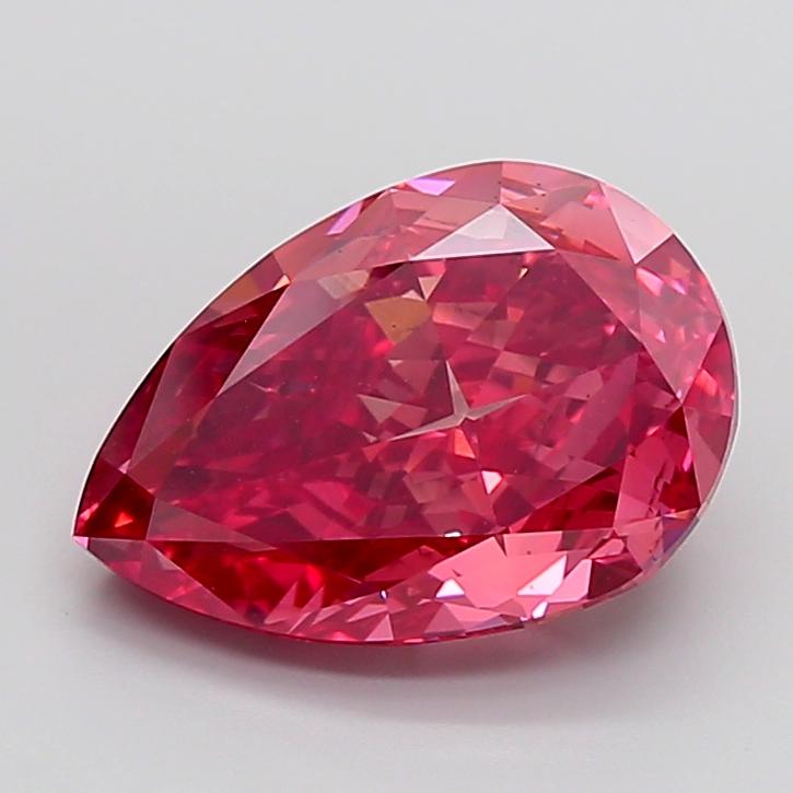 10.03 Ct. Fancy Vivid Pink Pear Lab Grown Diamond