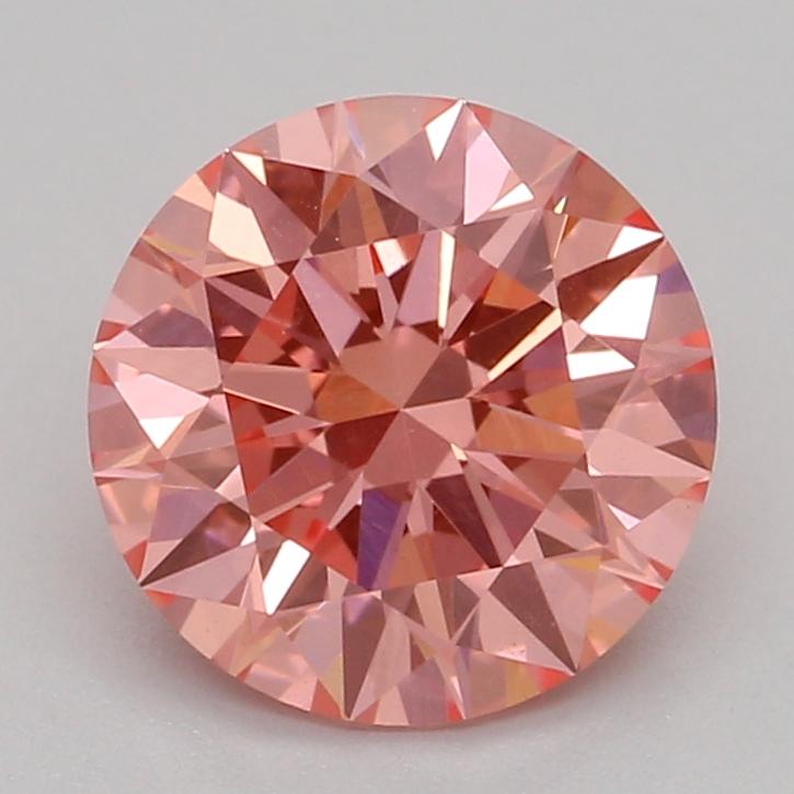 1.08 Ct. Fancy Vivid Pink Round Lab Grown Diamond
