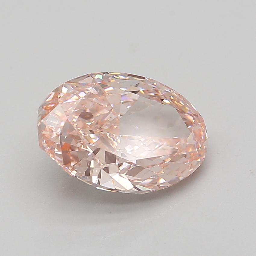 4.06 Ct. Fancy Vivid Pink Oval Lab Grown Diamond