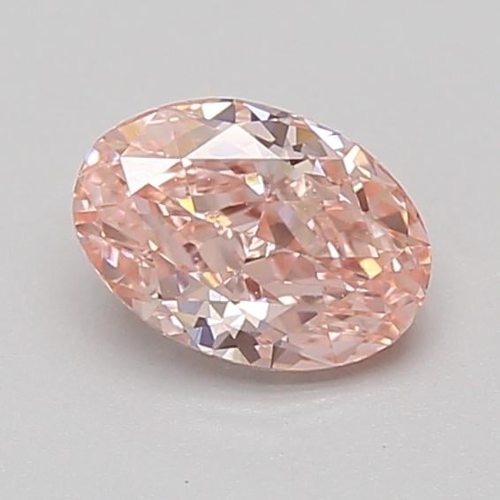 0.91 Ct. Fancy Intense Pink Oval Lab Grown Diamond