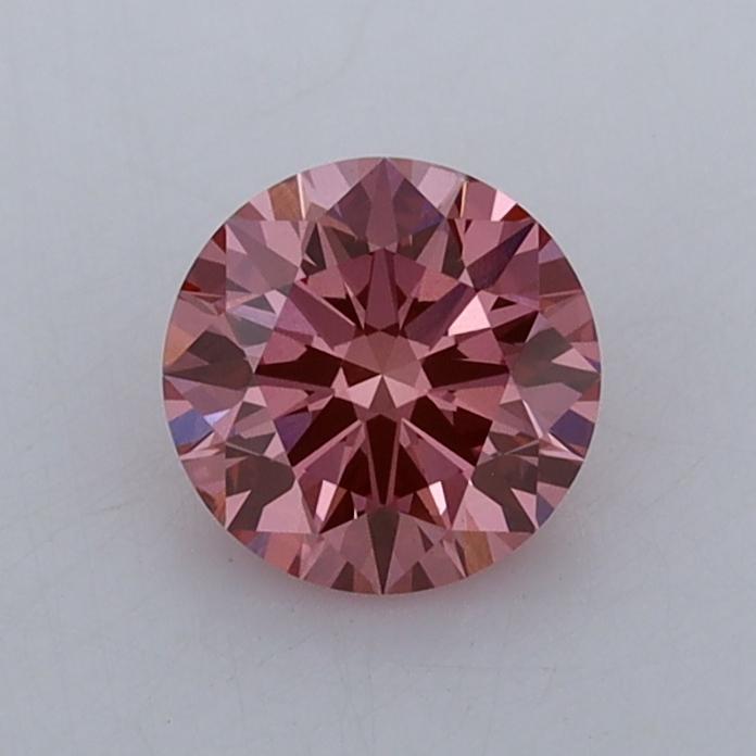 0.78 Ct. Fancy Vivid  Pink Round Lab Grown Diamond