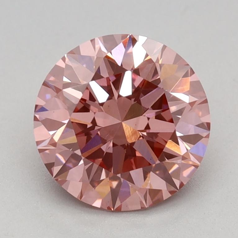 1.14 Ct. Fancy Intense Pink Round Lab Grown Diamond