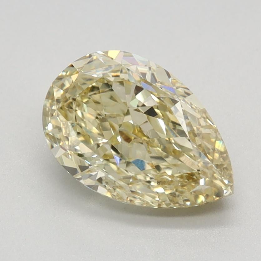 1.42 Ct. Fancy Light Yellow Pear Lab Grown Diamond