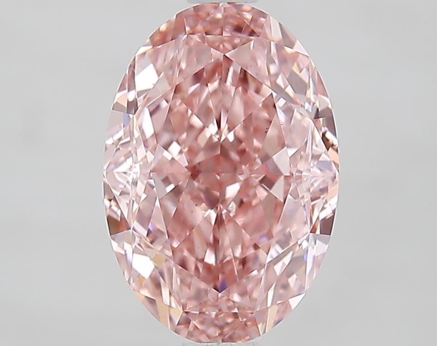 2.31 Ct. Fancy Vivid Pink Oval Lab Grown Diamond