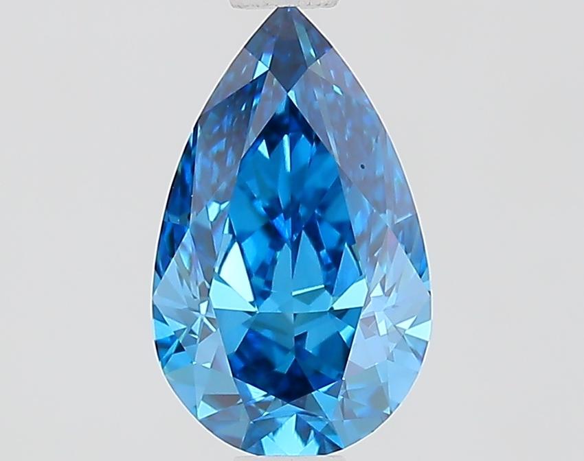 1.02 Ct. Fancy Vivid Blue Pear Lab Grown Diamond