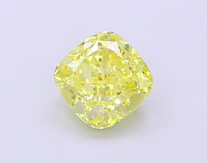 1.10 Ct. Fancy Intense  Yellow Cushion Lab Grown Diamond