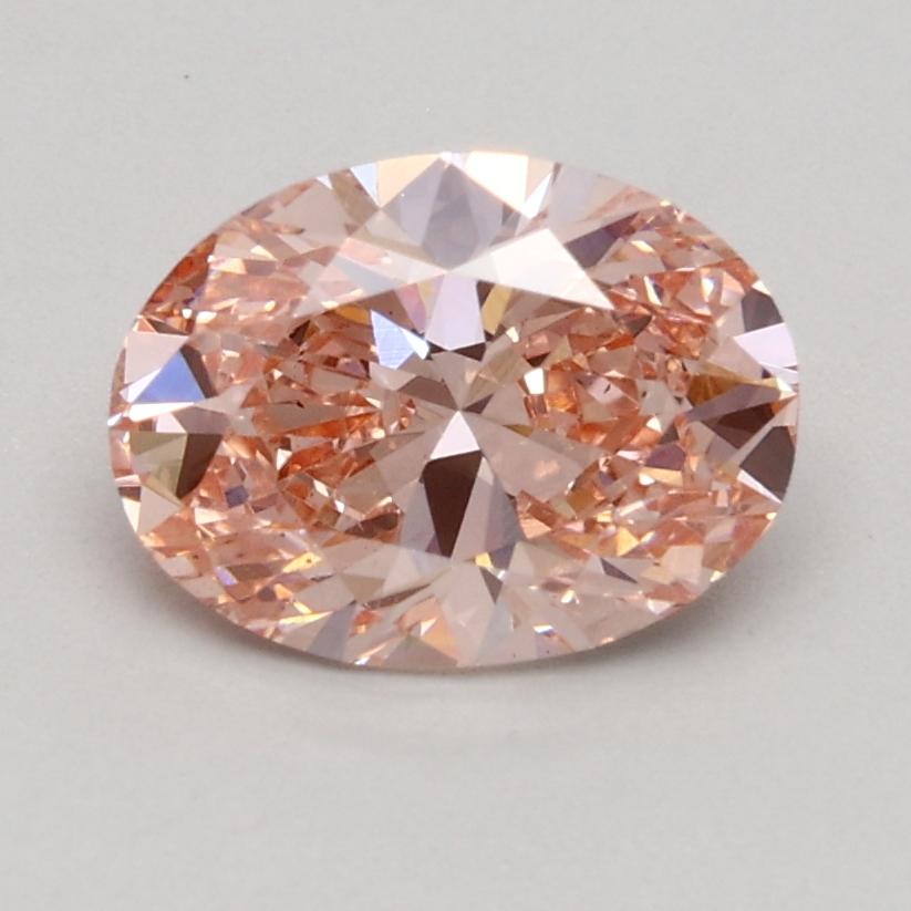 1.01 Ct. Fancy Intense Pink Oval Lab Grown Diamond