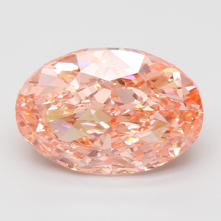 14.10 Ct. Fancy Vivid Pink Oval Lab Grown Diamond
