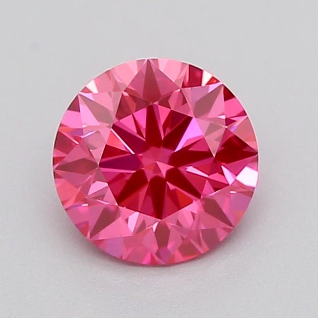 0.42 Ct. Fancy Vivid  Pink Round Lab Grown Diamond