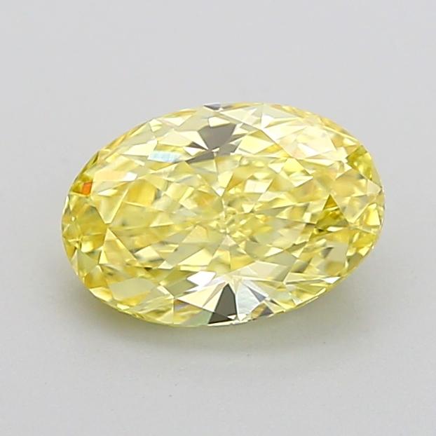1.02 Ct. Fancy Intense None Yellow Oval Lab Grown Diamond