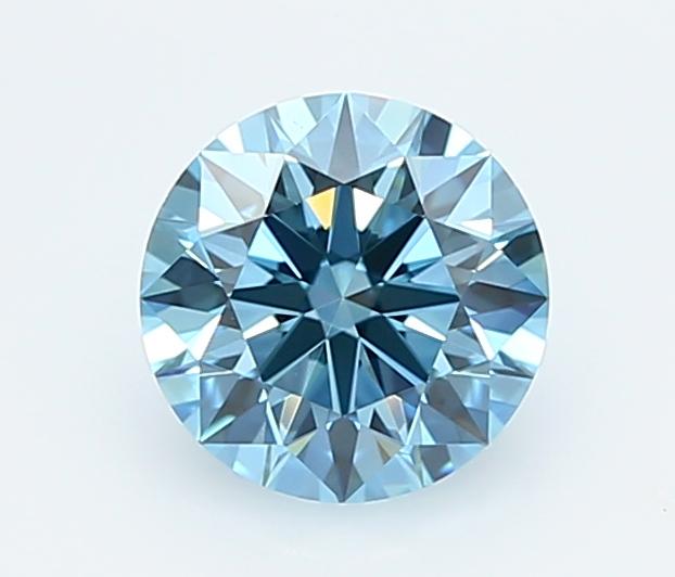 0.99 Ct. Fancy Vivid  Blue Round Lab Grown Diamond