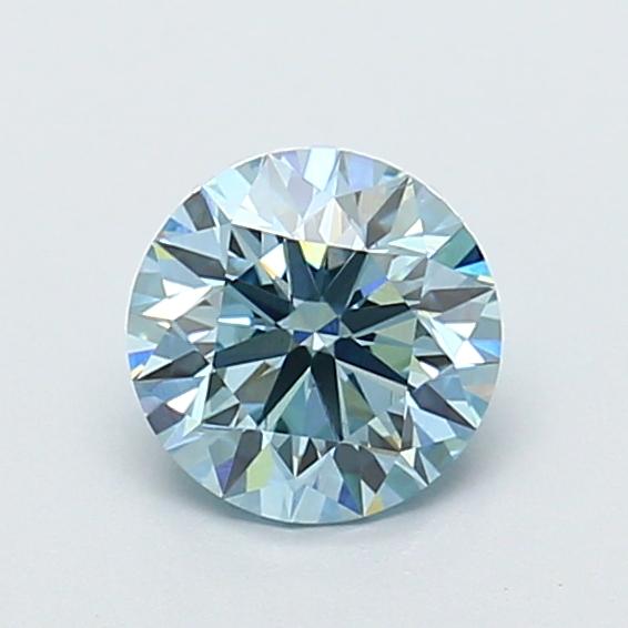1.01 Ct. Fancy Intense Blue Round Lab Grown Diamond