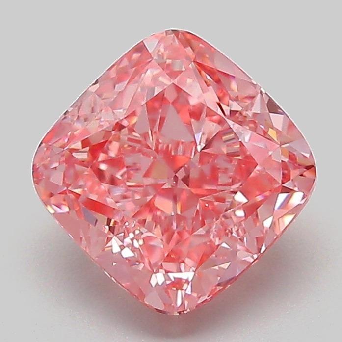 2.11 Ct. Fancy Vivid Pink Cushion Lab Grown Diamond