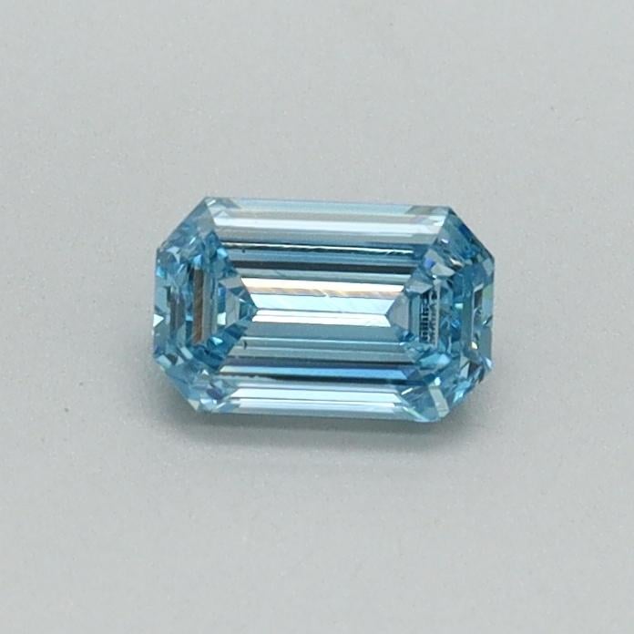 0.32 Ct. Fancy Vivid Blue Emerald Lab Grown Diamond