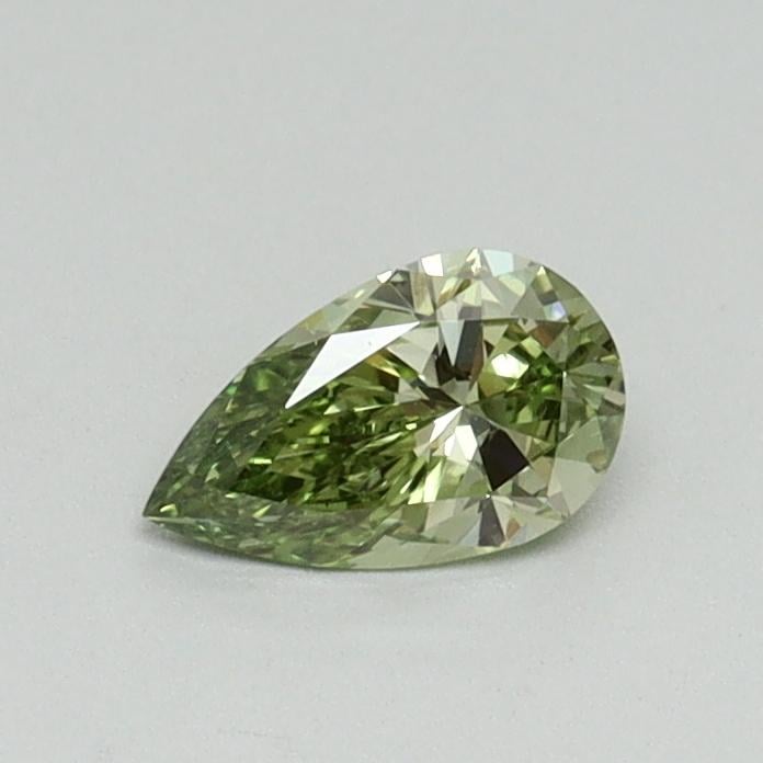 0.30 Ct. Fancy Vivid Green Pear Lab Grown Diamond