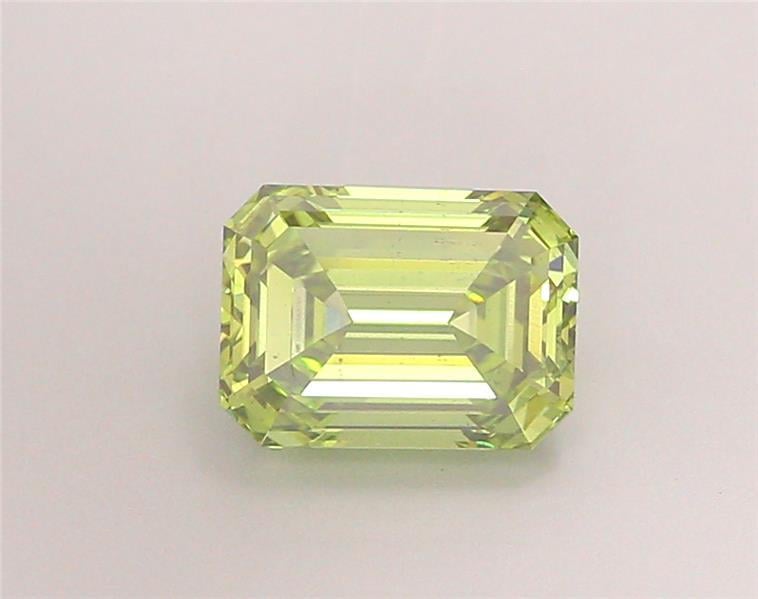 1.58 Ct. Fancy Vivid  Green Emerald Lab Grown Diamond