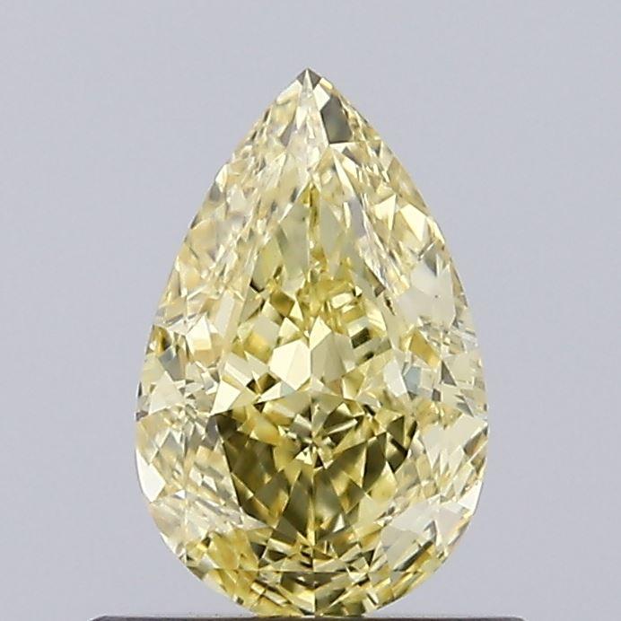 0.74 Ct. Fancy Intense  Yellow Pear Lab Grown Diamond