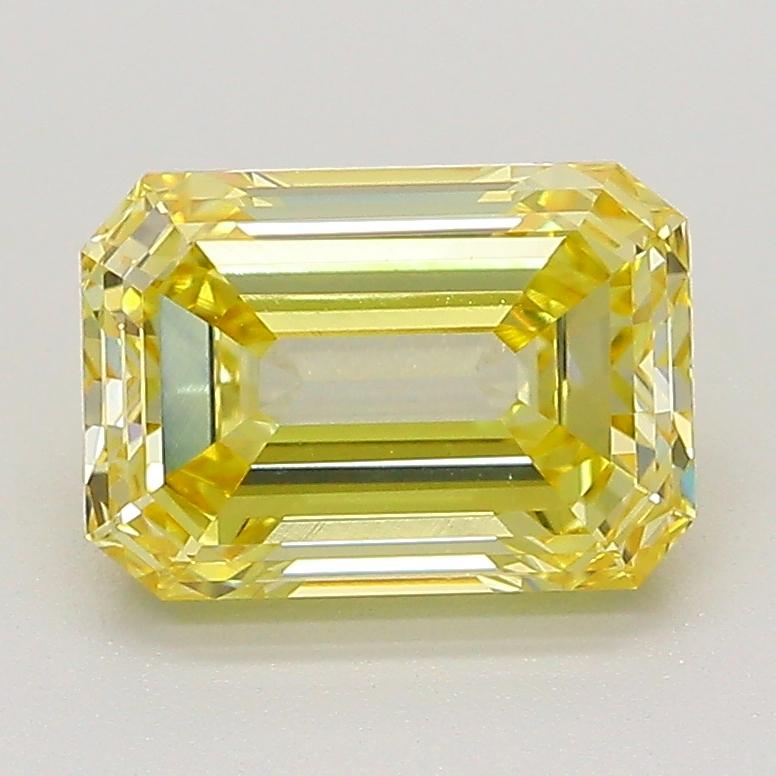 2.11 Ct. Fancy Intense  Yellow Emerald Lab Grown Diamond