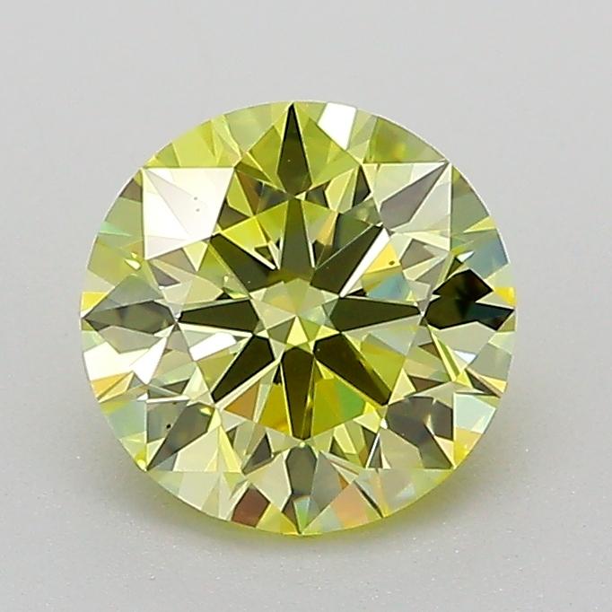 1.21 Ct. Fancy Intense  Yellow Round Lab Grown Diamond