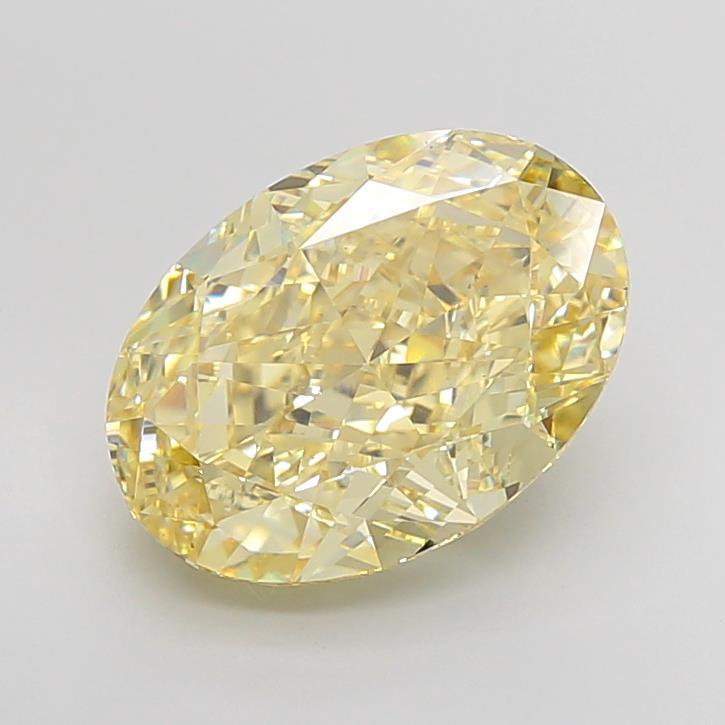 6.99 Ct. Fancy Intense Yellow Oval Lab Grown Diamond