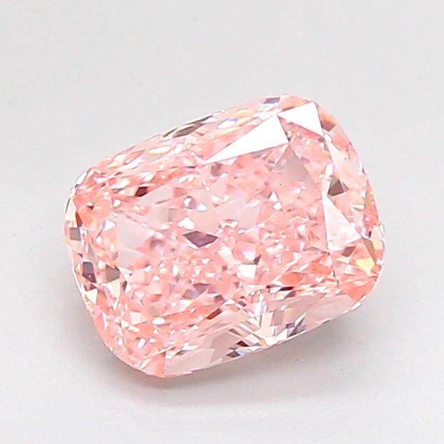 2.08 Ct. Fancy Vivid  Pink Cushion Lab Grown Diamond