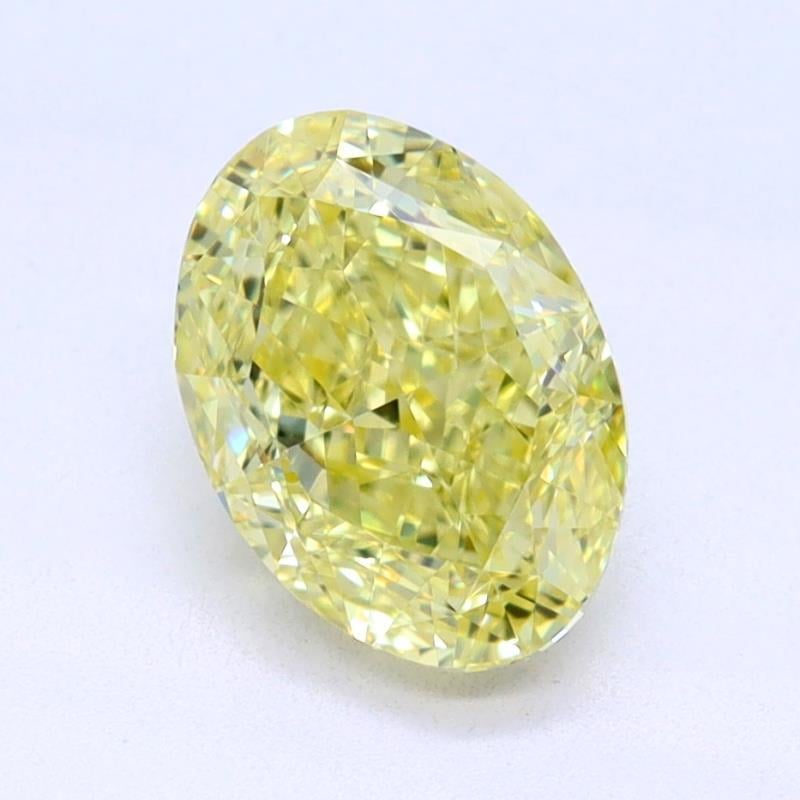 1.01 Ct. Fancy Yellow Oval Diamond