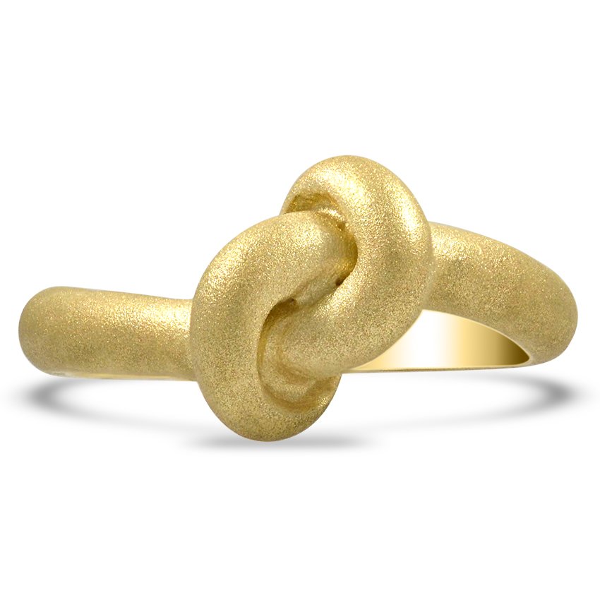 Custom Sandblasted Love Knot Ring Brilliant Earth