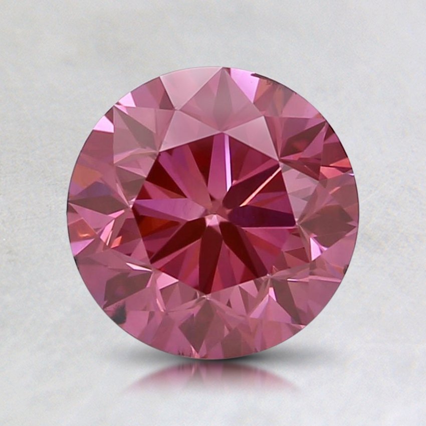 1.00 Ct. Lab Grown Fancy Vivid Pink Round Diamond