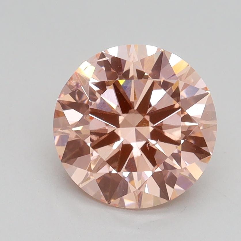 1.60 Ct. Fancy Intense Pink Round Lab Grown Diamond