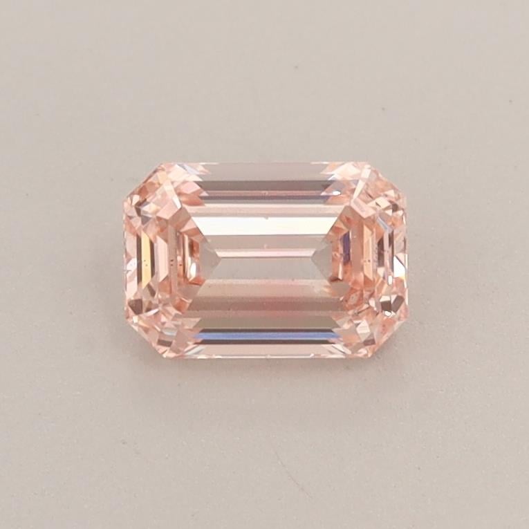 0.50 Ct. Fancy Light Orange Pink Emerald Lab Grown Diamond