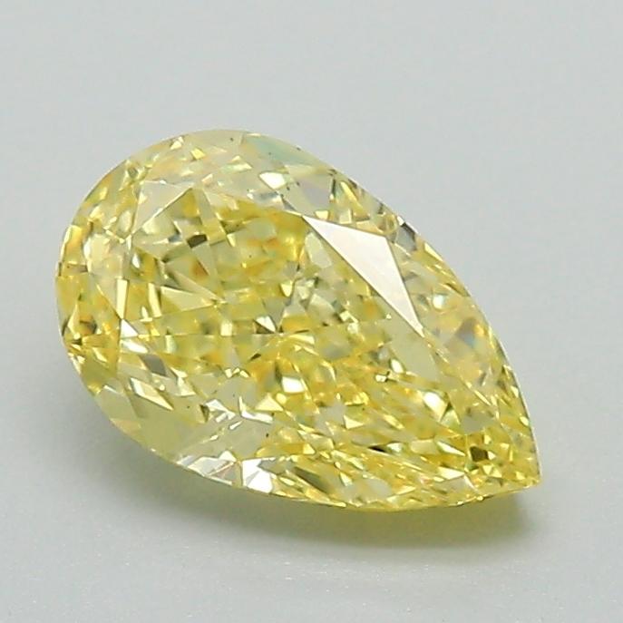 1.07 Ct. Fancy Vivid Yellow Pear Lab Grown Diamond